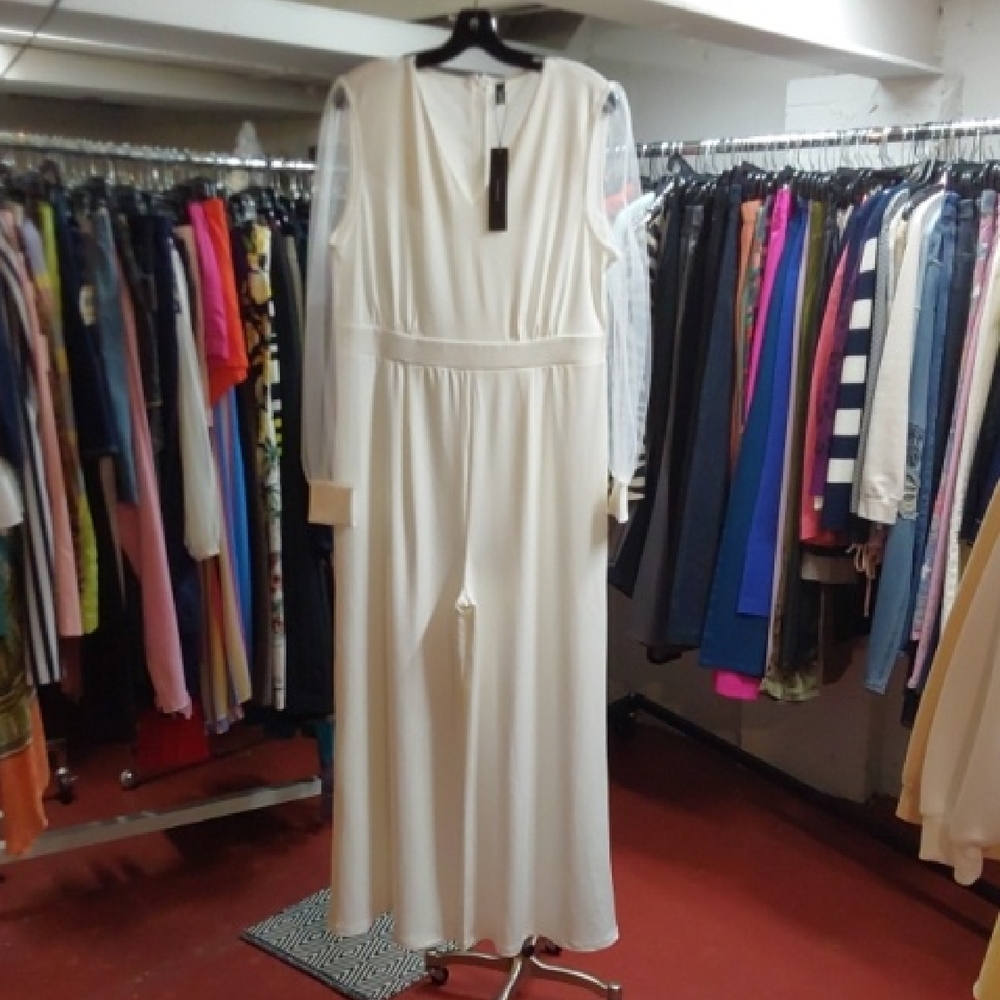 Elegant White Women's Jumpsuit